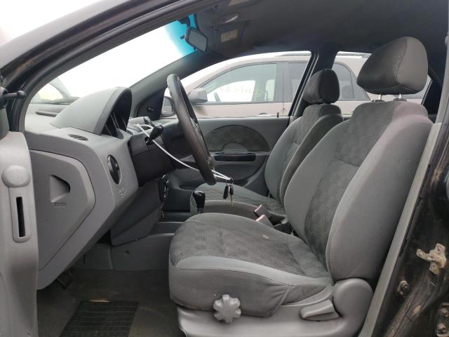 KL1TD52625B497071 - 2005 CHEVROLET AVEO BASE BLACK photo 7
