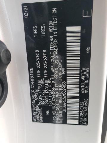 JTJGARBZ6M5029858 - 2021 LEXUS NX 300 BASE Ağ foto 13