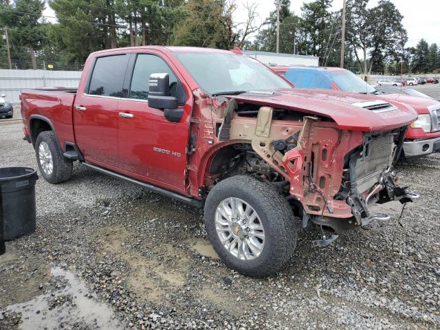 1GC4YREY7NF204263 - 2022 CHEVROLET SILVERADO K2500 HIGH COUNTRY RED photo 4