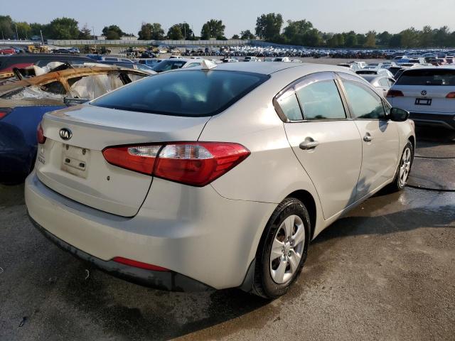 KNAFK4A65F5409411 - 2015 KIA FORTE LX BEIGE photo 3