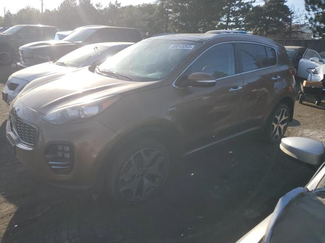 KNDPRCA66H7062899 - 2017 KIA SPORTAGE SX BROWN photo 1