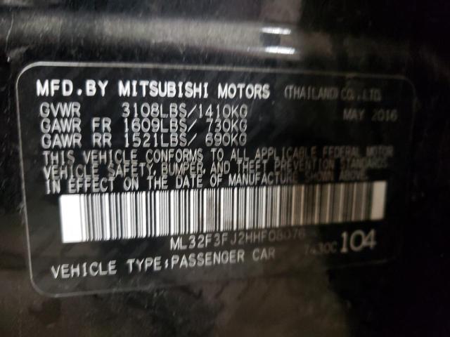 ML32F3FJ2HHF08076 - 2017 MITSUBISHI MIRAGE G4 ES Qara foto 13