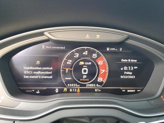 WA1C4AFYXK2040916 - 2019 AUDI SQ5 PRESTIGE SILVER photo 9