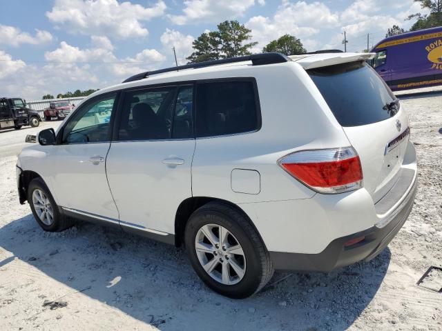 5TDZA3EH2DS046386 - 2013 TOYOTA HIGHLANDER BASE WHITE photo 2