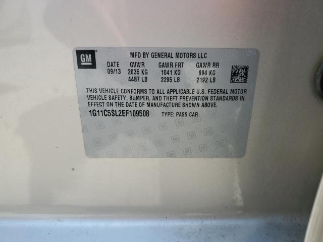 1G11C5SL2EF109508 - 2014 CHEVROLET MALIBU 1LT BEIGE photo 12
