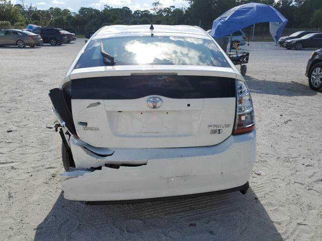 JTDKB20U767500433 - 2006 TOYOTA PRIUS WHITE photo 6