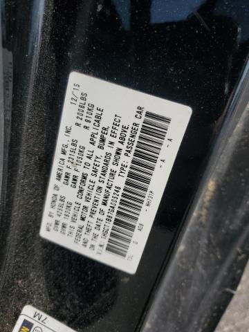 1HGCT1B87GA005246 - 2016 HONDA ACCORD EXL BLACK photo 12