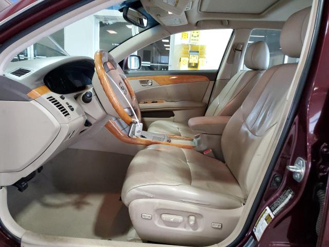 4T1BK36B87U188035 - 2007 TOYOTA AVALON XL MAROON photo 7