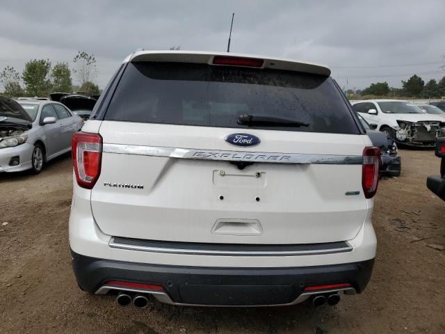 1FM5K8HT0JGC65969 - 2018 FORD EXPLORER PLATINUM WHITE photo 6