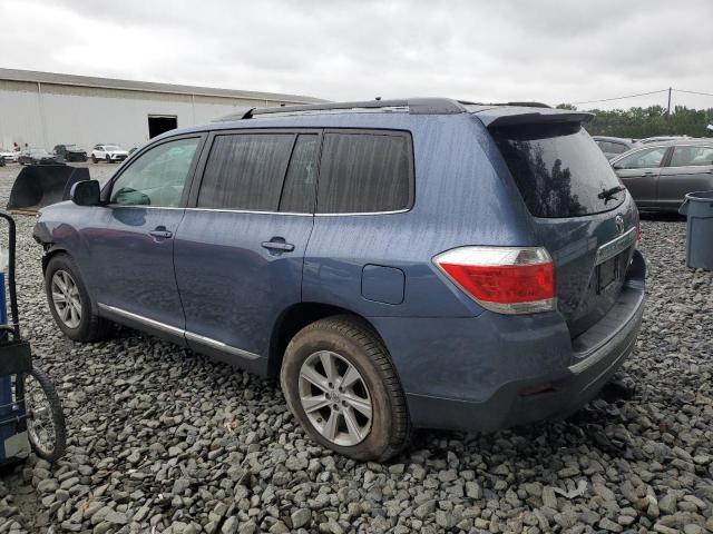 5TDBK3EH2DS196951 - 2013 TOYOTA HIGHLANDER BASE Կապույտ լուսանկար 2