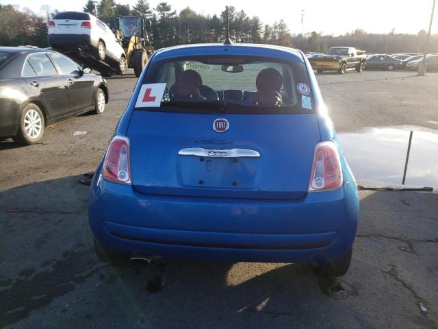 3C3CFFKR6GT169614 - 2016 FIAT 500 EASY BLUE photo 6