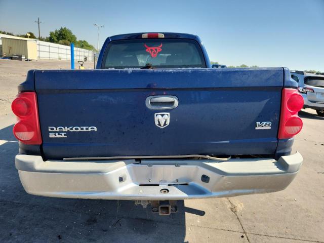 1D7HW48N56S608169 - 2006 DODGE DAKOTA QUAD SLT BLUE photo 6