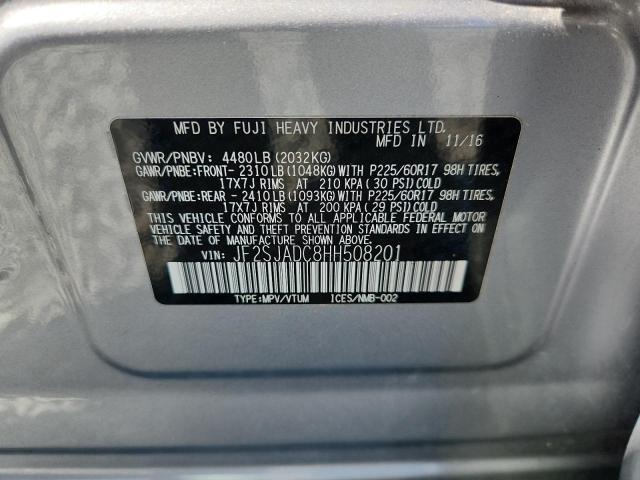 JF2SJADC8HH508201 - 2017 SUBARU FORESTER 2.5I PREMIUM 银色 照片 13