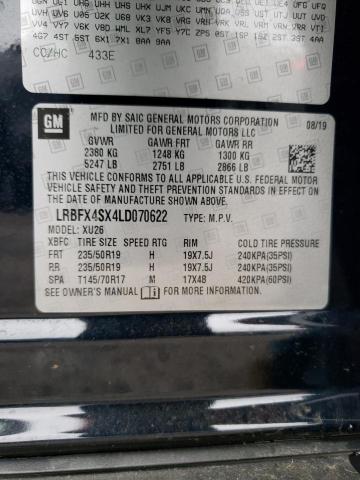 LRBFX4SX4LD070622 - 2020 BUICK ENVISION PREMIUM II Qara foto 12