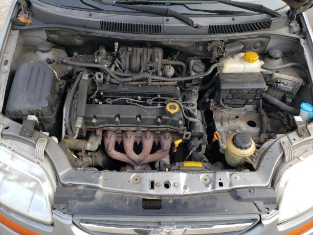 KL1TD66687B787785 - 2007 CHEVROLET AVEO LS BASE GRAY photo 12