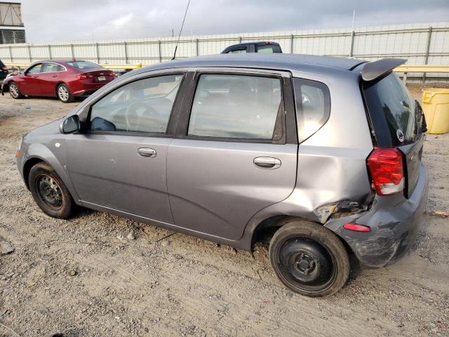 KL1TD66687B787785 - 2007 CHEVROLET AVEO LS BASE GRAY photo 2