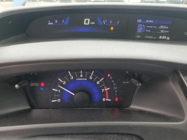 19XFB2F87DE081539 - 2013 HONDA CIVIC EX BLUE photo 9