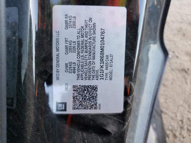 1G1FK1R68M0104767 - 2021 CHEVROLET CAMARO ZL1 黑色 照片 13