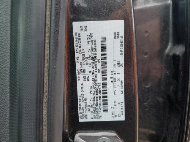 1FMCU0JX9FUB91766 - 2015 FORD ESCAPE TITANIUM 灰色 照片 12