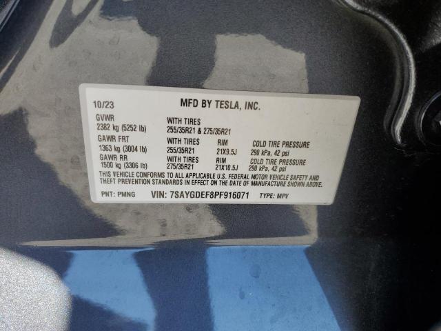 7SAYGDEF8PF916071 - 2023 TESLA MODEL Y Graphit Foto 12