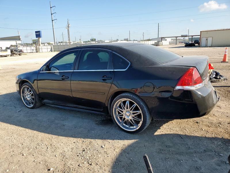 2G1WB5EK7A1178949 - 2010 CHEVROLET IMPALA LT BLACK photo 2
