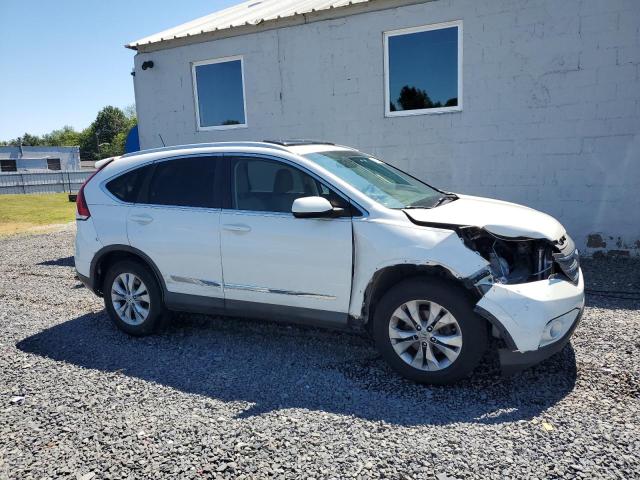 5J6RM4H75DL053960 - 2013 HONDA CR-V EXL WHITE photo 4