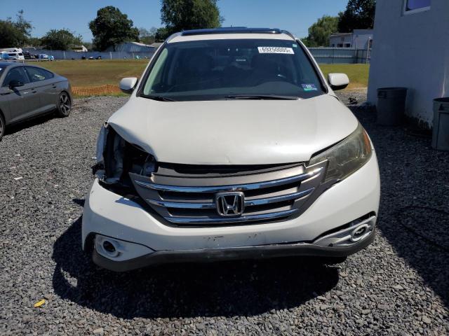 5J6RM4H75DL053960 - 2013 HONDA CR-V EXL WHITE photo 5