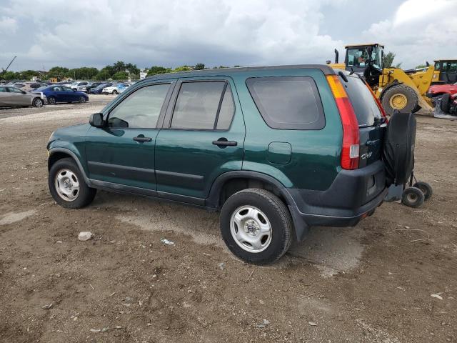 JHLRD78474C055922 - 2004 HONDA CR-V LX GREEN photo 2