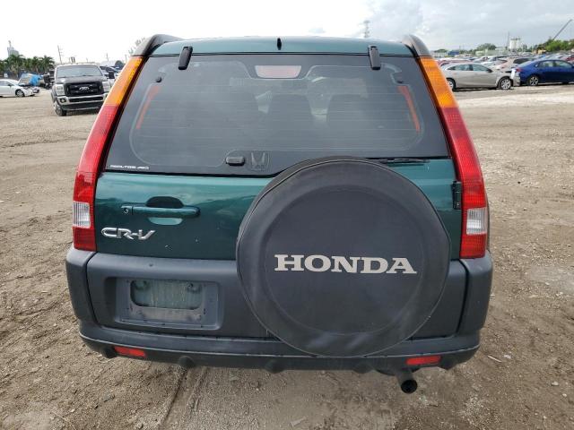 JHLRD78474C055922 - 2004 HONDA CR-V LX GREEN photo 6