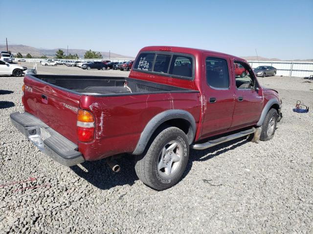 5TEGN92N94Z433741 - 2004 TOYOTA TACOMA DOUBLE CAB PRERUNNER RED photo 3