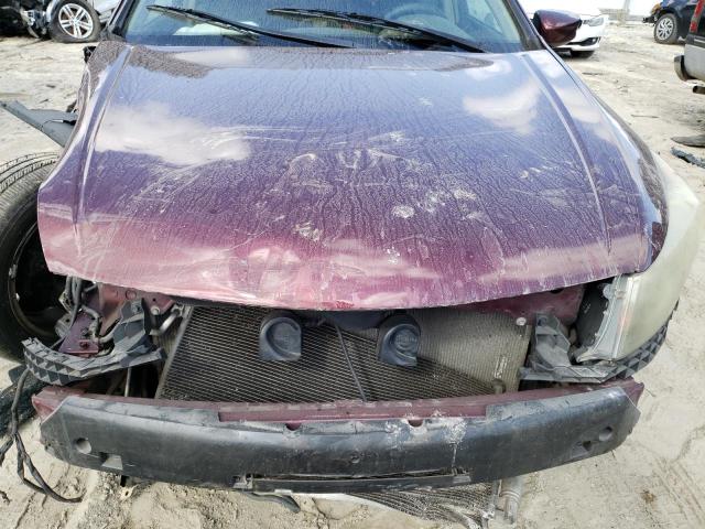 1HGCP26818A100729 - 2008 HONDA ACCORD EXL MAROON photo 11