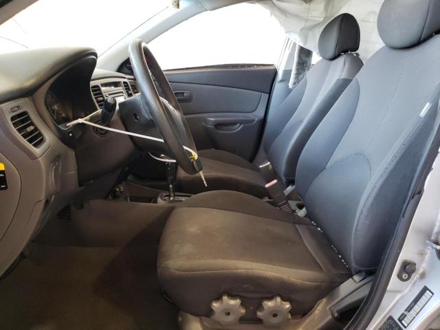 KNADE123676252601 - 2007 KIA RIO BASE SILVER photo 7