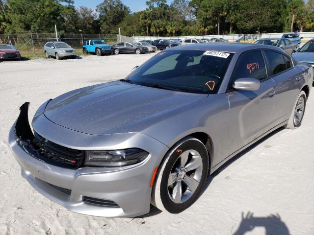 2C3CDXHG8GH280949 - 2016 DODGE CHARGER SXT SILVER photo 1