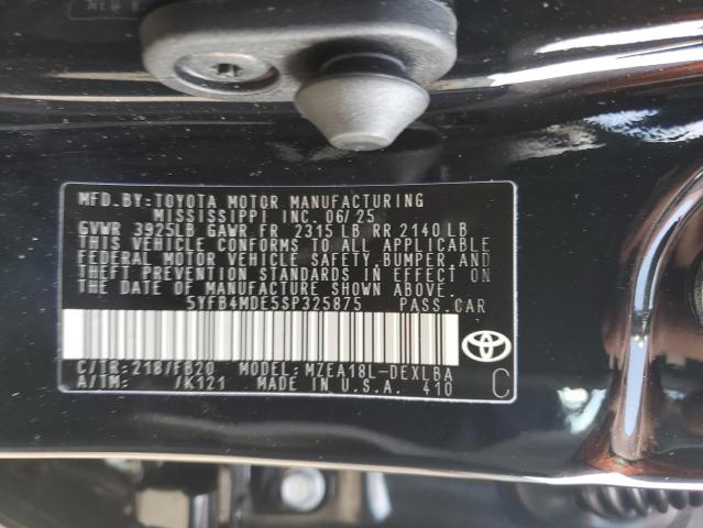 5YFB4MDE5SP325875 - 2025 TOYOTA COROLLA LE Qara foto 12