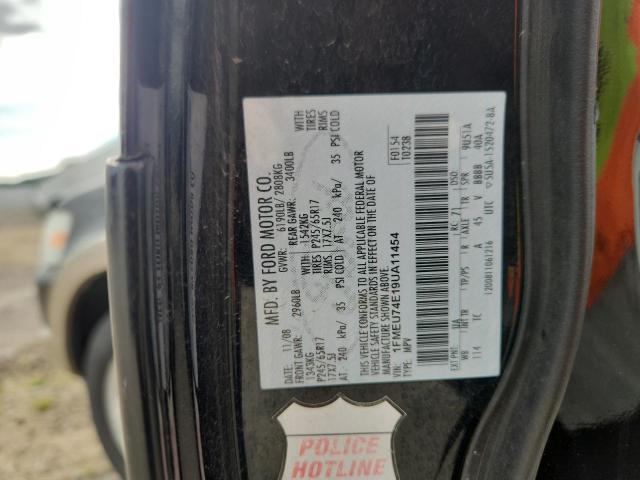 1FMEU74E19UA11454 - 2009 FORD EXPLORER EDDIE BAUER შავი ფოტო 13