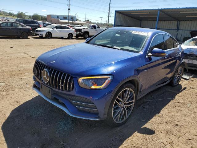 WDC0J6EB4LF737742 - 2020 MERCEDES-BENZ GLC COUPE 43 4MATIC AMG BLUE photo 1