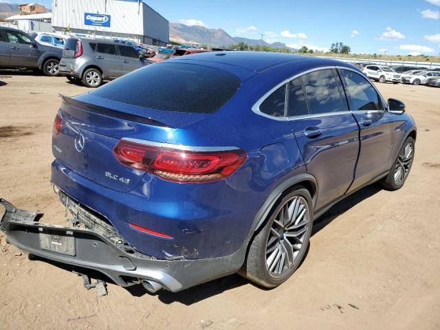 WDC0J6EB4LF737742 - 2020 MERCEDES-BENZ GLC COUPE 43 4MATIC AMG BLUE photo 3