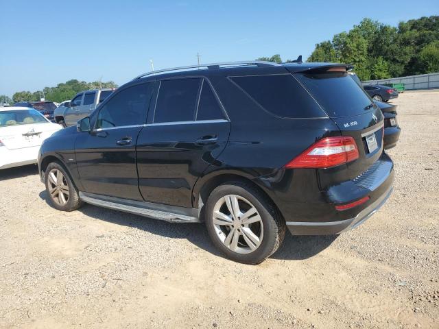 4JGDA5HB0CA033138 - 2012 MERCEDES-BENZ ML 350 4MATIC BLACK photo 2