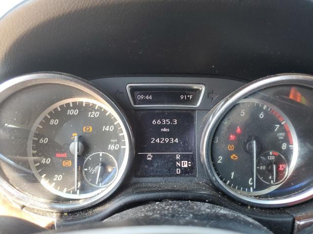 4JGDA5HB0CA033138 - 2012 MERCEDES-BENZ ML 350 4MATIC BLACK photo 9