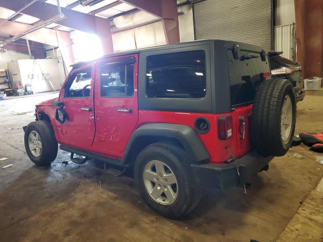 1C4BJWDGXHL746028 - 2017 JEEP WRANGLER U SPORT RED photo 2