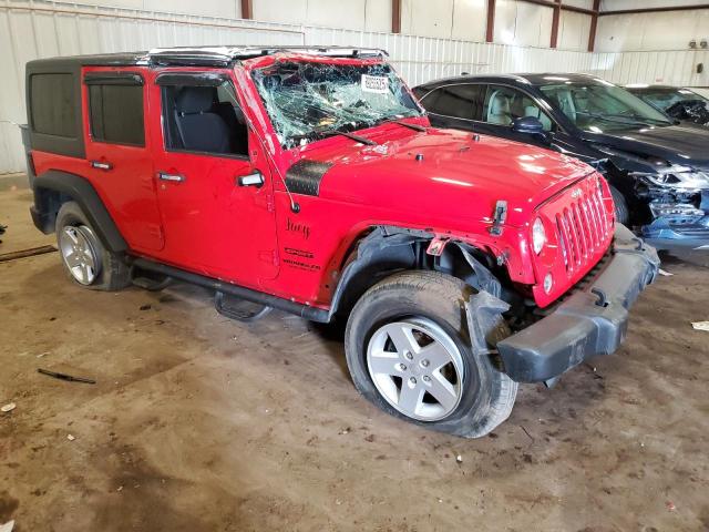 1C4BJWDGXHL746028 - 2017 JEEP WRANGLER U SPORT RED photo 4