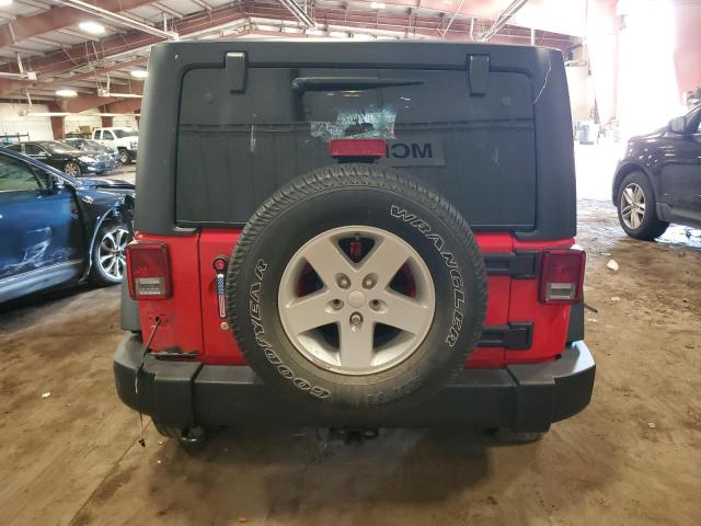 1C4BJWDGXHL746028 - 2017 JEEP WRANGLER U SPORT RED photo 6