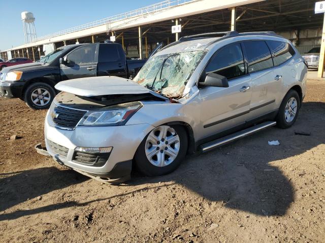 1GNKRFEDXHJ344428 - 2017 CHEVROLET TRAVERSE LS SILVER photo 1