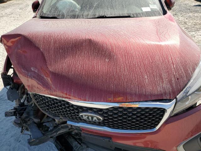 5XYPG4A35GG097176 - 2016 KIA SORENTO LX BURGUNDY photo 12