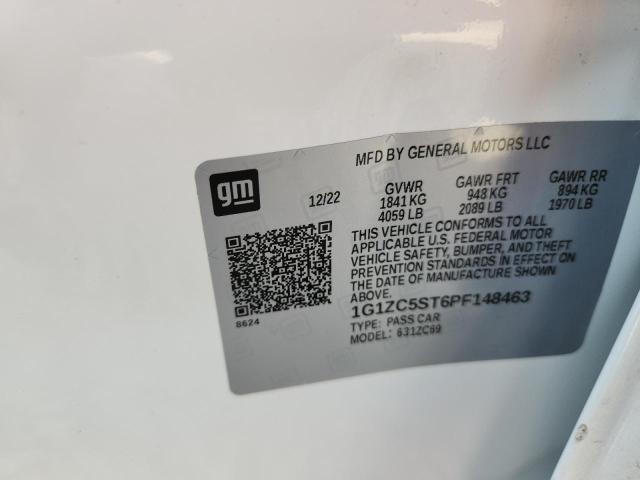1G1ZC5ST6PF148463 - 2023 CHEVROLET MALIBU LS WHITE photo 12