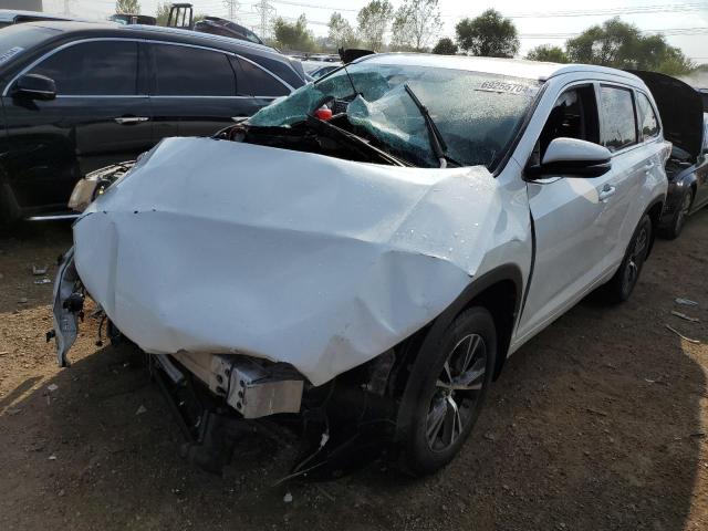 5TDJKRFHXGS325259 - 2016 TOYOTA HIGHLANDER XLE WHITE photo 1