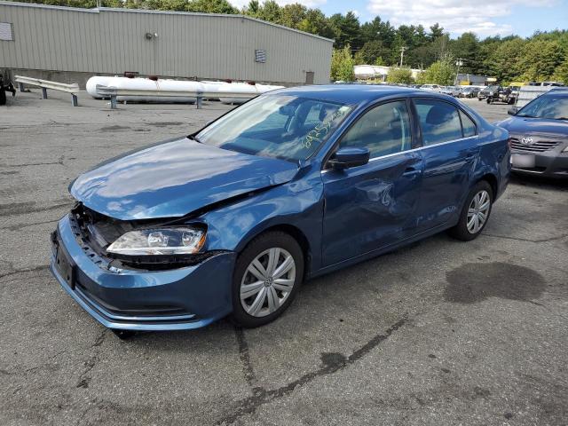 3VW2B7AJ7HM288625 - 2017 VOLKSWAGEN JETTA S BLUE photo 1