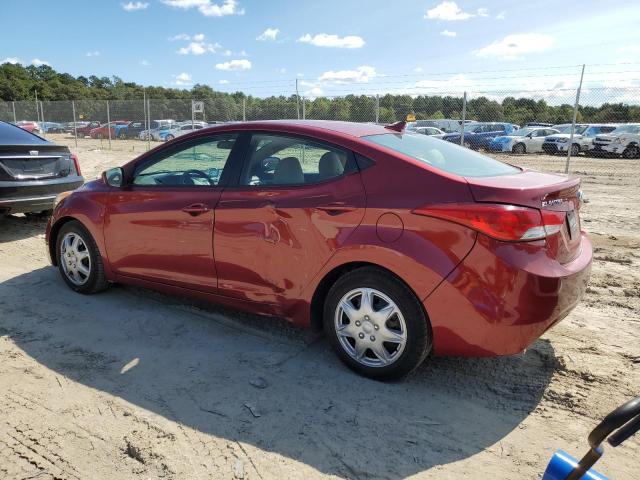 5NPDH4AE8DH184205 - 2013 HYUNDAI ELANTRA GLS RED photo 2