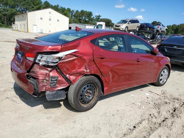 5NPDH4AE8DH184205 - 2013 HYUNDAI ELANTRA GLS RED photo 3