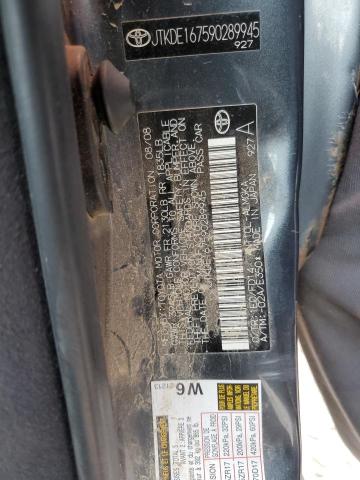 JTKDE167590289945 - 2009 TOYOTA SCION TC Boz foto 12